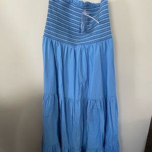 american eagle strapless maxi dress